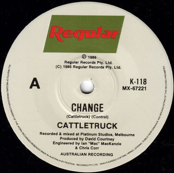 Cattletruck : Change (7", Single, Ltd)