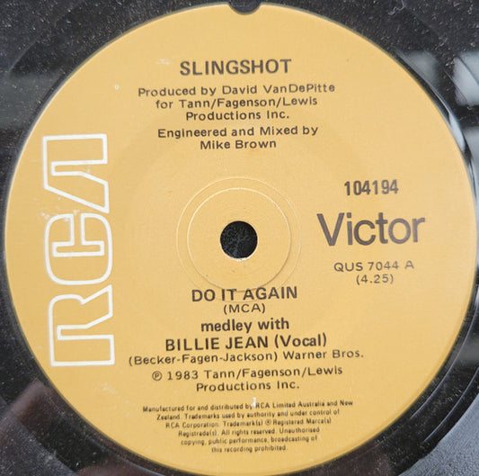 Slingshot : Do It Again - Medley With Billie Jean (7", Single)