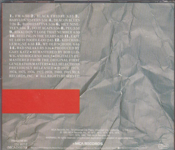 Steely Dan : A Decade Of Steely Dan (CD, Comp, RM, RP)