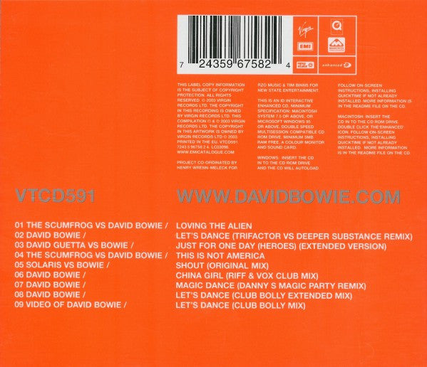 Bowie* : Club Bowie (Rare And Unreleased 12" Mixes) (CD, Comp, Enh)