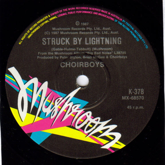 Choirboys : Run To Paradise (7", Single)