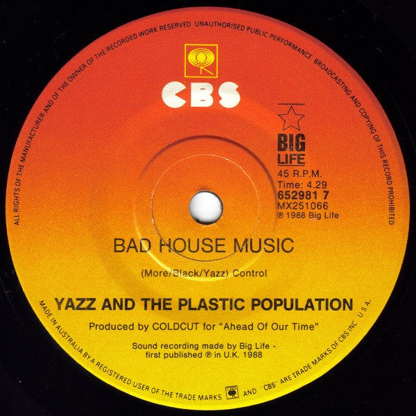 Yazz And The Plastic Population : The Only Way Is Up (7", Single)
