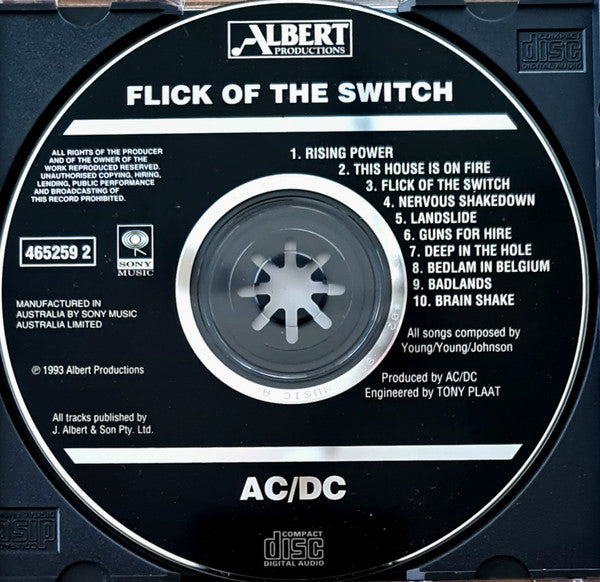 AC/DC : Flick Of The Switch (CD, RE)