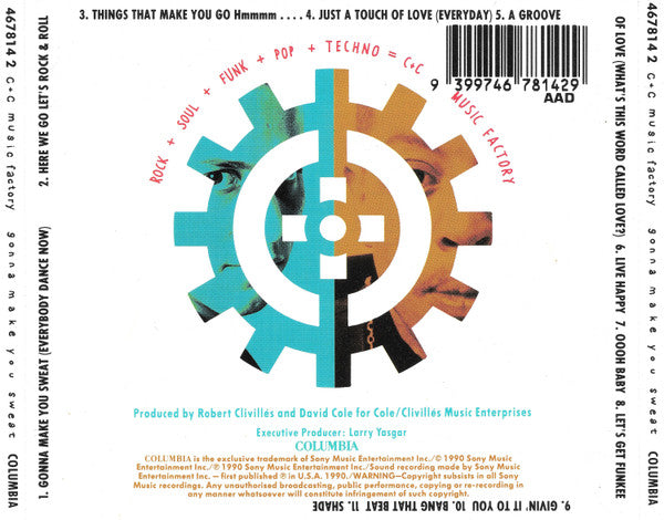 C + C Music Factory : Gonna Make You Sweat (CD, Album)