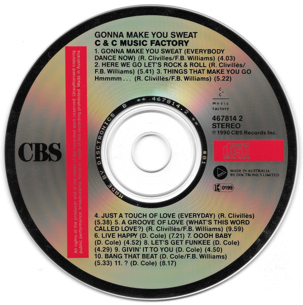 C + C Music Factory : Gonna Make You Sweat (CD, Album)