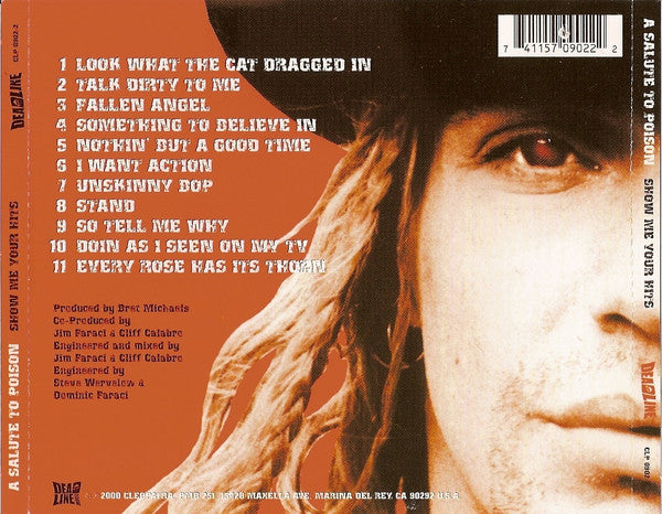 Bret Michaels : A Salute To Poison: Show Me Your Hits (CD)