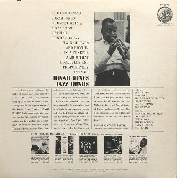 Jonah Jones : Jazz Bonus (LP, Album)