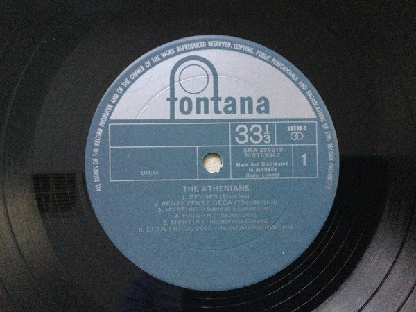 Les Athéniens : The Athenians (LP, Album, RE)