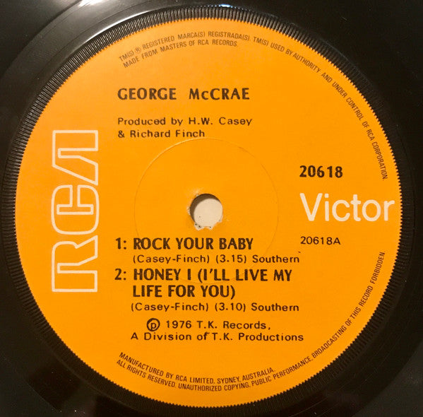 George McCrae : Rock Your Baby (7", EP)