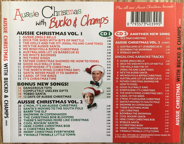 Bucko* & Champs* : Aussie Christmas With Bucko & Champs, Vols. 1 & 2 (2xCD-ROM, Comp, Dlx, RE)