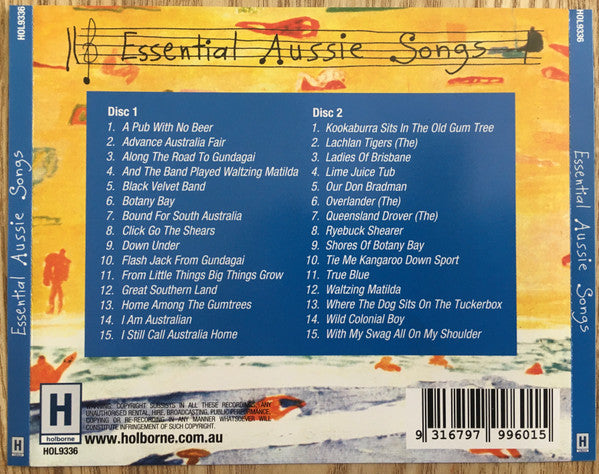 Unknown Artist : Essential Aussie Songs  (2xCD, Comp)