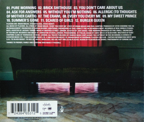 Placebo : Without You I'm Nothing (CD, Album)