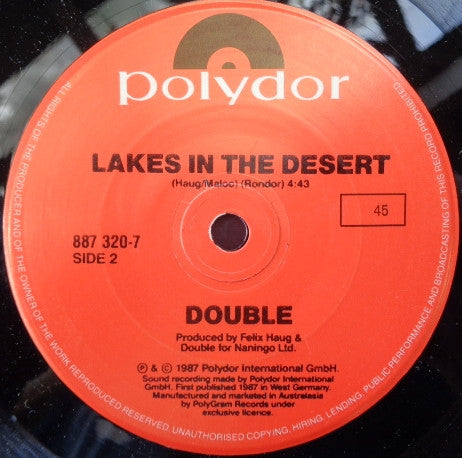 Double : Gliding (7", Single)