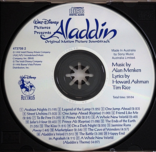 Alan Menken, Howard Ashman, Tim Rice : Aladdin (Original Motion Picture Soundtrack) (CD, Album)