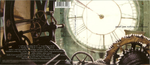 Pearl Jam : Nothing As It Seems (CD, Single, Dig)