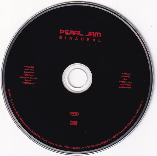 Pearl Jam : Binaural (CD, Album, Dig)