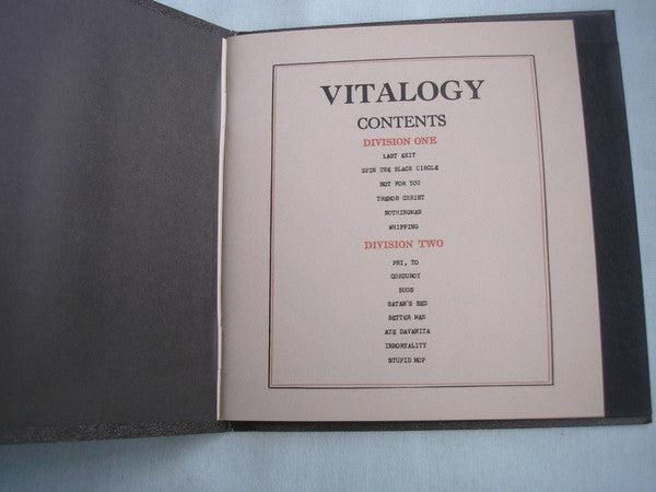 Pearl Jam : Vitalogy (CD, Album)