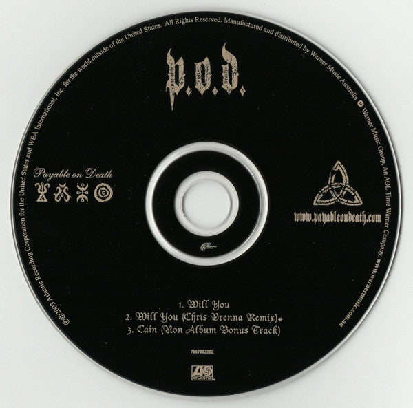 P.O.D. : Will You (CD, Single)