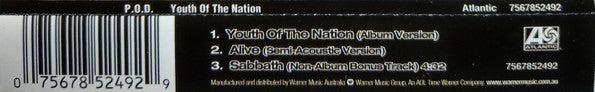 P.O.D. : Youth Of The Nation (CD, Single)