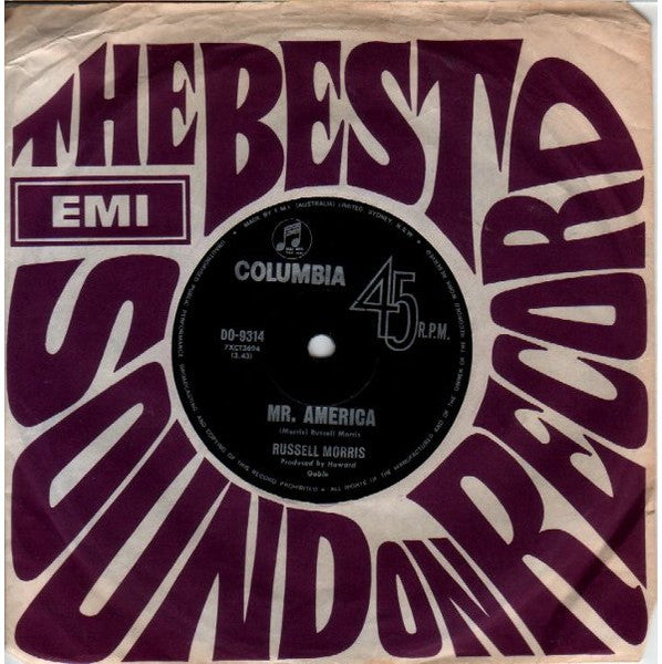 Russell Morris : Mr. America (7")