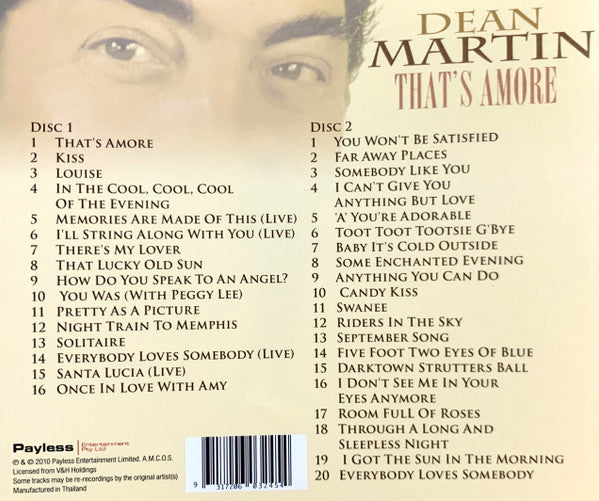 Dean Martin : That's Amore (2xCD, Comp)