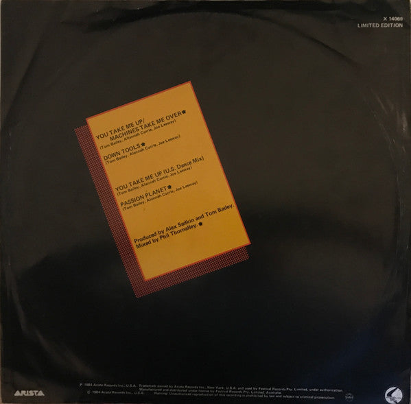 Thompson Twins : You Take Me Up (12", Ltd)