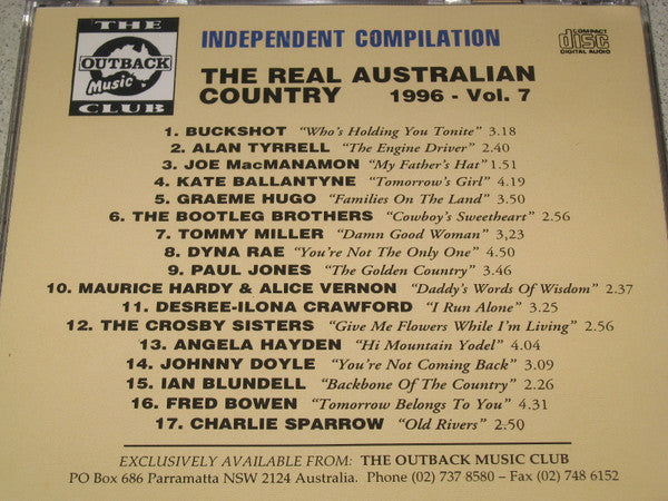Various : The Real Australian Country 1996 - Vol. 7 (CD, Comp)