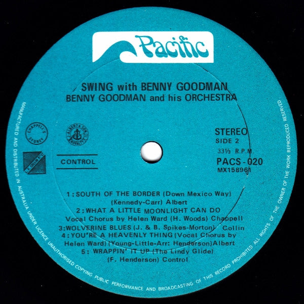 Benny Goodman And His Orchestra : Swing With Benny Goodman And His Orchestra (LP, Comp)