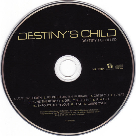 Destiny's Child : Destiny Fulfilled (CD, Album)