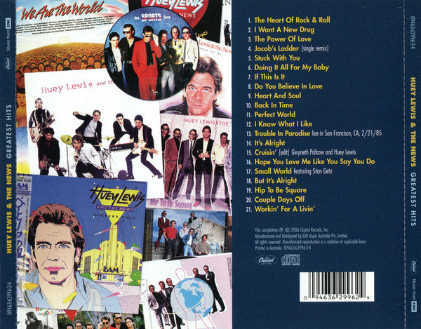 Huey Lewis & The News : Greatest Hits (CD, Comp)