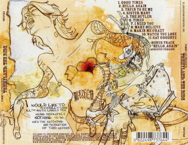 Tommy Lee : Tommyland: The Ride (CD, Album)