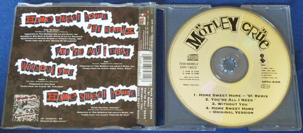 Mötley Crüe : Home Sweet Home '91 Remix (CD, Single)