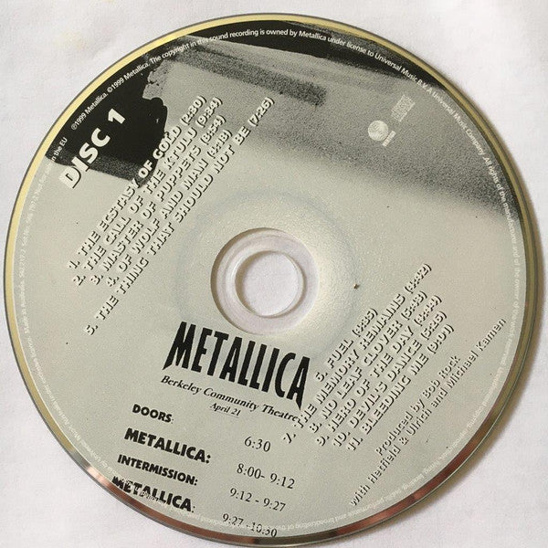Metallica With Michael Kamen Conducting San Francisco Symphony : S&M (2xCD, Album)