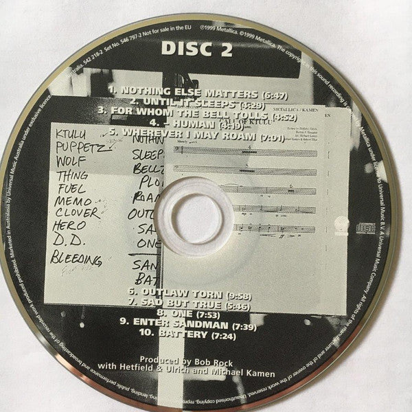 Metallica With Michael Kamen Conducting San Francisco Symphony : S&M (2xCD, Album)