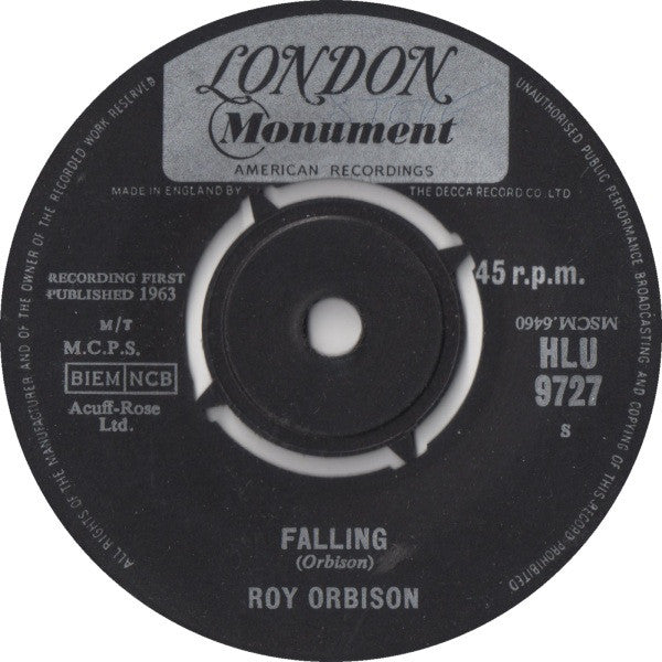 Roy Orbison : Falling / Distant Drums (7", Single)