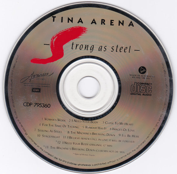 Tina Arena : Strong As Steel (CD, Album)