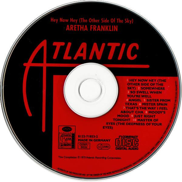 Aretha Franklin : Hey Now Hey (The Other Side Of The Sky) (CD, Album, RE, RM, Bon)