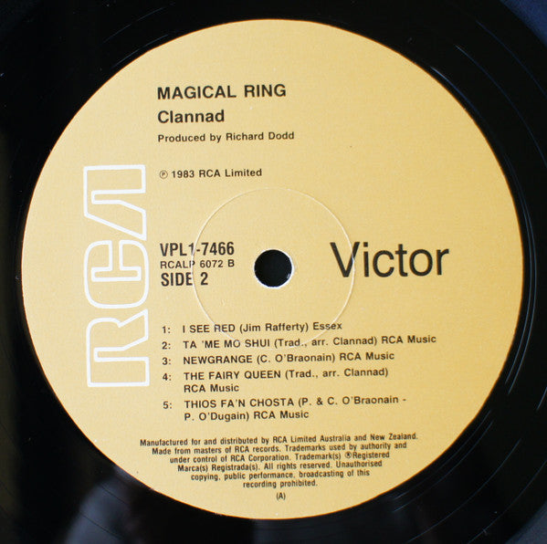 Clannad : Magical Ring (LP, Album)