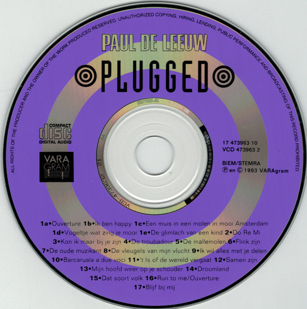 Paul de Leeuw : Plugged (CD, Album, RE + CD, Single)