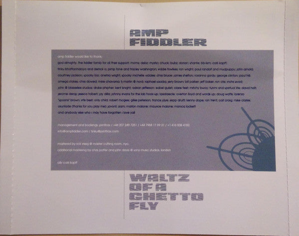 Amp Fiddler : Waltz Of A Ghetto Fly (CD, Album)