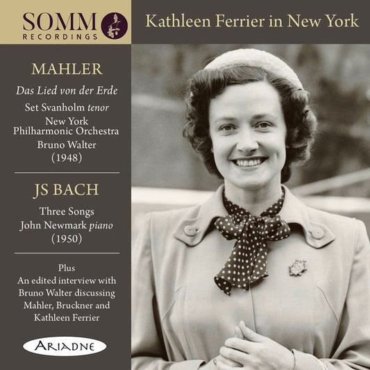 Kathleen Ferrier, Gustav Mahler, New York Philharmonic, Bruno Walter, Johann Sebastian Bach, John Newmark : Kathleen Ferrier In New York (CD, Comp)