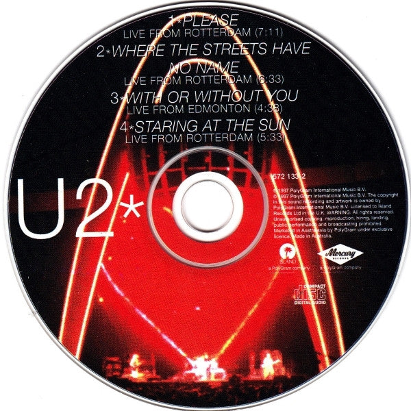 U2 : Please (Popheart Live EP) (CD, EP)