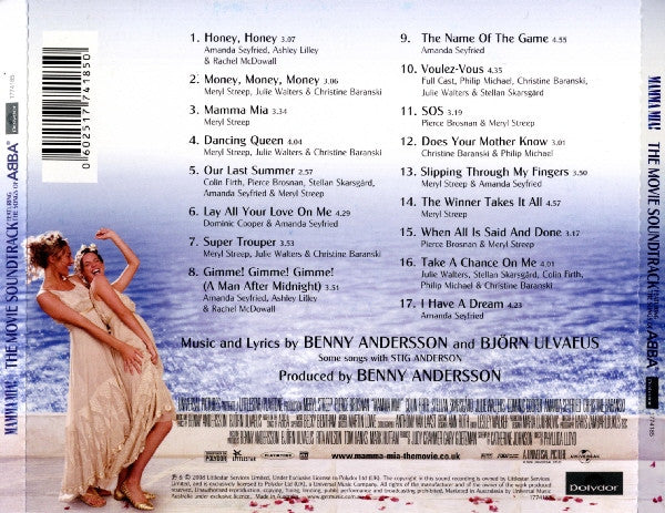 Various : Mamma Mia! (The Movie Soundtrack Featuring The Songs Of ABBA) (CD, Album)