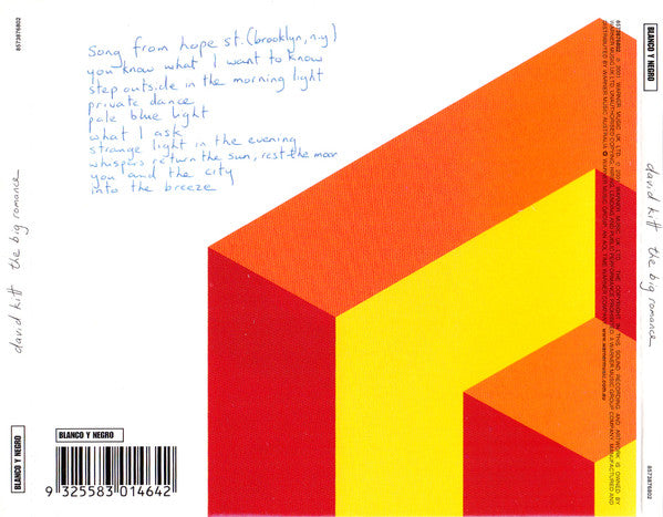 David Kitt : The Big Romance (CD, Album, Jew)