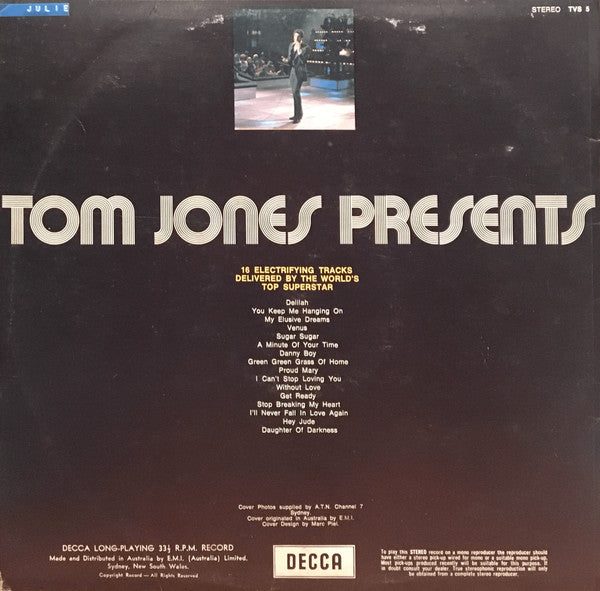 Tom Jones : Tom Jones Presents... (LP, Comp)