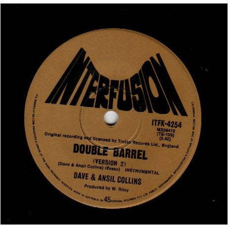 Dave & Ansil Collins* : Double Barrel (7", Single)