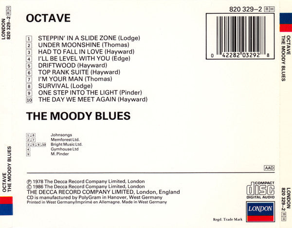 The Moody Blues : Octave (CD, Album, RE)