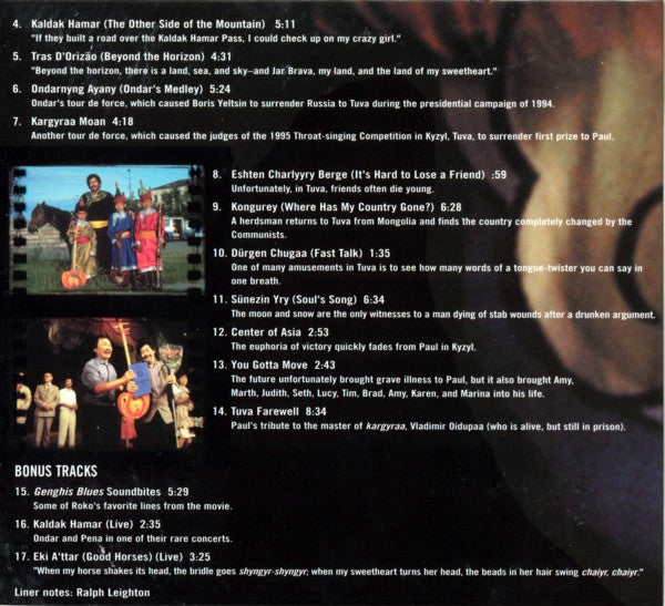 Kongar-Ool Ondar & Paul Pena : Genghis Blues - Music From The Motion Picture (HDCD, Album)