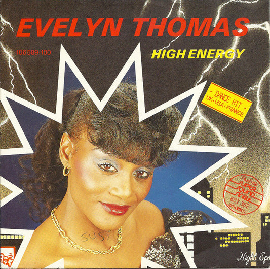 Evelyn Thomas : High Energy (7", Single)