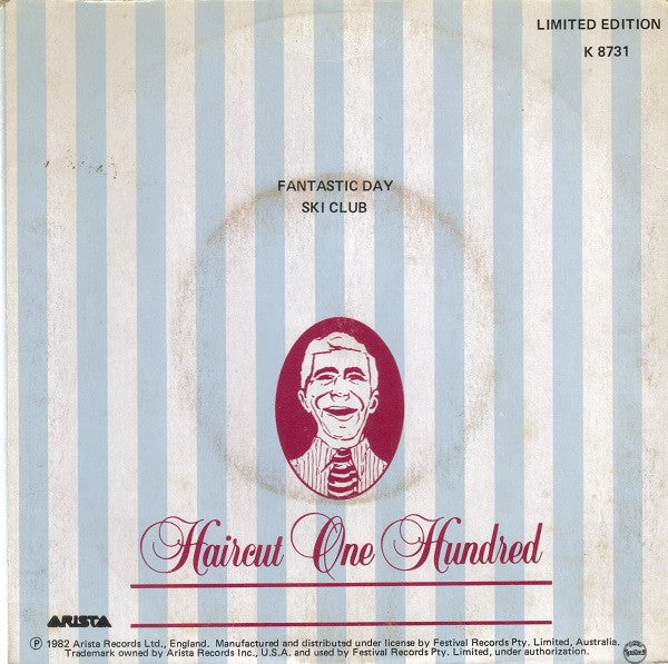 Haircut One Hundred : Fantastic Day (7", Single, Ltd)